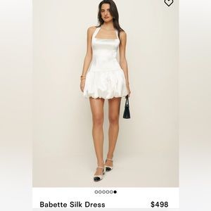 Reformation white mini dress- worn once
